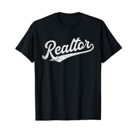 Realtor Real Estate Agent Funny Retro Vintage Men Women Gift T-Shirt