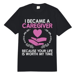 Caregiver Art for Men Women Medical Health Worker Caregiver Comfort Colors Adult Heavyweight T-Shirt