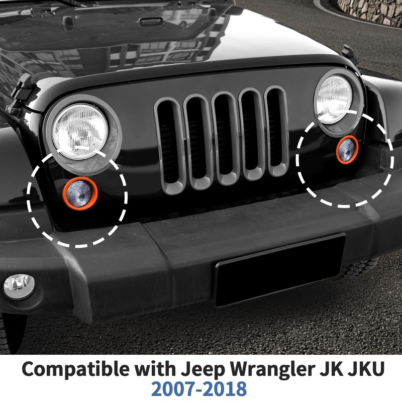 SQQP Front Turn Signal Light Lamp Trim Cover Compatible with