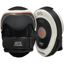 RIVAL Boxing RPM10 2.0 Intelli-Shock Punch Mitts - Bigger Punching Surface for Maximum Impact Absorption, Pre-Curved, Built-in Grip