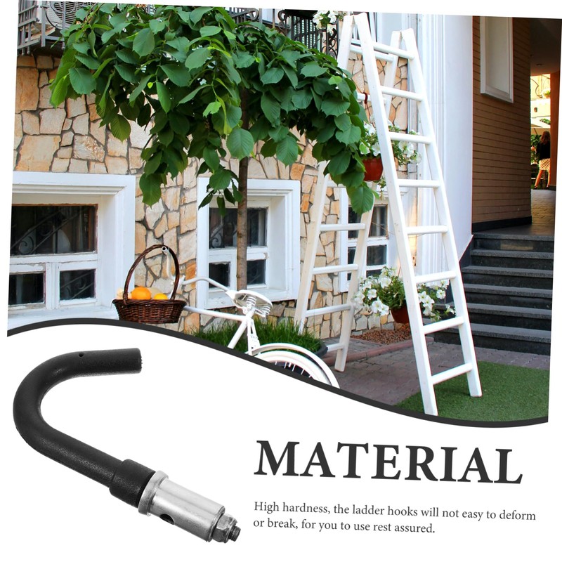 MUCKLILY Heavy Duty Ladder Hooks 2 Pieces Stabilizing Hooks for