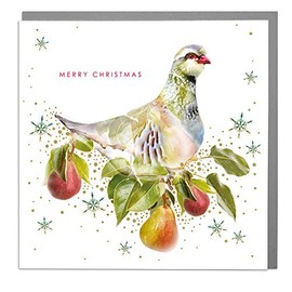 Lola Design - Wildlife Wonderful Christmas Cards - Blank Cards and Envelopes - Partridge