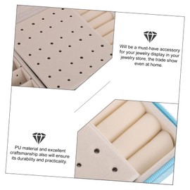 LIFKOME Portable Jewelry Organizer Case for Travel Compact Storage Box for Earrings and Necklaces Lightweight Design for Easy Carrying and