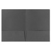 50 Pack, Tax Return Folders with Pockets, Grey Linen, Gold