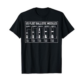 Ballistic Missile Nuclear Warhead Infographic T-Shirt