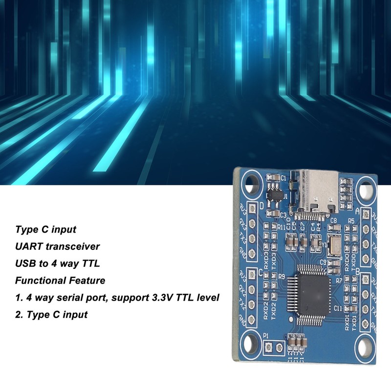 USB to 4 Way TTL Module CH9344 12Mbps Baud Rate