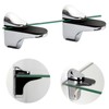 Adjustable Glass Shelf Bracket, Qikuver Adjustable Wood/Glass Shelf Bracket Wall