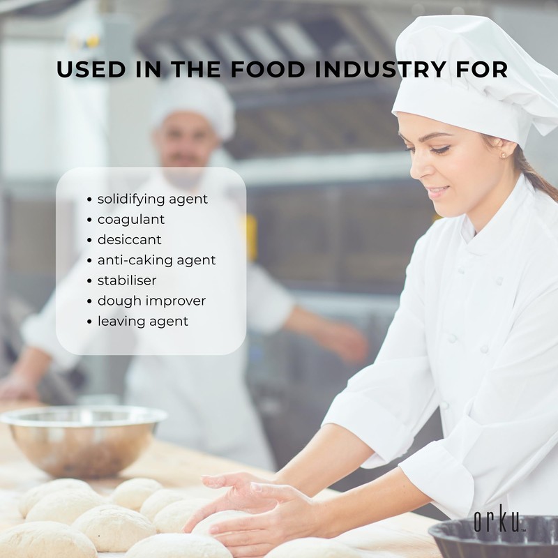 400g Calcium Sulphate Gypsum Powder - Food Grade Hydrous Sulfate