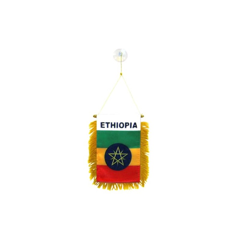 Ethiopia (Star) Mini Banner - 1 dozen pack