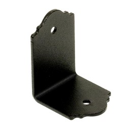 Simpson Strong Tie Simpson Outdoor Accents APA21 2X ZMAX Galvanized Steel Black Powder-Coat 90° Angle (1-Pack), No Size, No Color