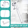 Blulu 3 Inch Valance Clips Window Blind Hidden Clip Clear