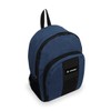 Everest Luggage Backpack with Front and Side Pockets, Navy, Large