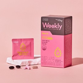 Korea Yakult V-Food Weekly SkinFit 3.18g x 7 sachets / 한국야쿠르트 브이푸드 위클리 스킨핏 3.18g x 7포