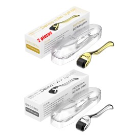 2 Piezas Dermaroller 0.25 Mm Barba Facial Cabello Ra01 Am7