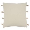 SARO LIFESTYLE Naviguer Collection Rope Appliqué Throw Pillow with Poly