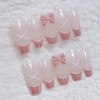 Pearl Ballet Core Handmade Nail Tip - Short Square /