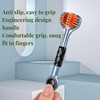 Emoyi 4pack Soft Hair Toothbrush 3-Sides Toothbrushes C Shape for
