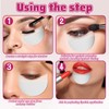 JJUNW 100 Pcs Eyeshadow Shields, Lint Free Eyeshadow Shield Gel