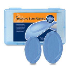 RELIANCE MEDICAL 410 Dependaplast Reliburn Protective Blue Advanced Dressing Hydrogel Burn Plasters Encourage Faster Healing Wounds Comes In Blue Plastic Box, Sterile (Box Of 25)