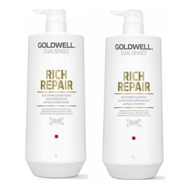 Goldwell Dualsenses Rich Repair 1 Litre Shampoo and Conditioner Bundle