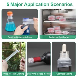 Magic Phoenix BM-PSF-992 Laboratory Film, Lab Sealing Film, Plastic Film, PM992, 1.2” (3 cm) x 591” (15 m), Self-Sealing Wrap for Plant Grafting and Laboratory Use, No Cutting Required (BM-PSF-992)