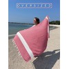 Turkish Beach Towel - Oversized Towels (39"x71") with Travel Bag,