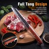 KITNATS Hand Forged 3PCS BBQ Butcher Knife Set, Full Tang