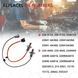 IMILWON 2Pcs 234-9123 234-4445 Upstream Downstream O2 Oxygen Sensor Compatible with Subaru Outback Legacy Foreste Impreza Saab 9-2X H4 2.5L 22641-AA36A 22690-AA810