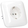 Busch-Jaeger 20EUJ-214 SCHUKO socket-outlet, full cover plate, alpine white, Reflex