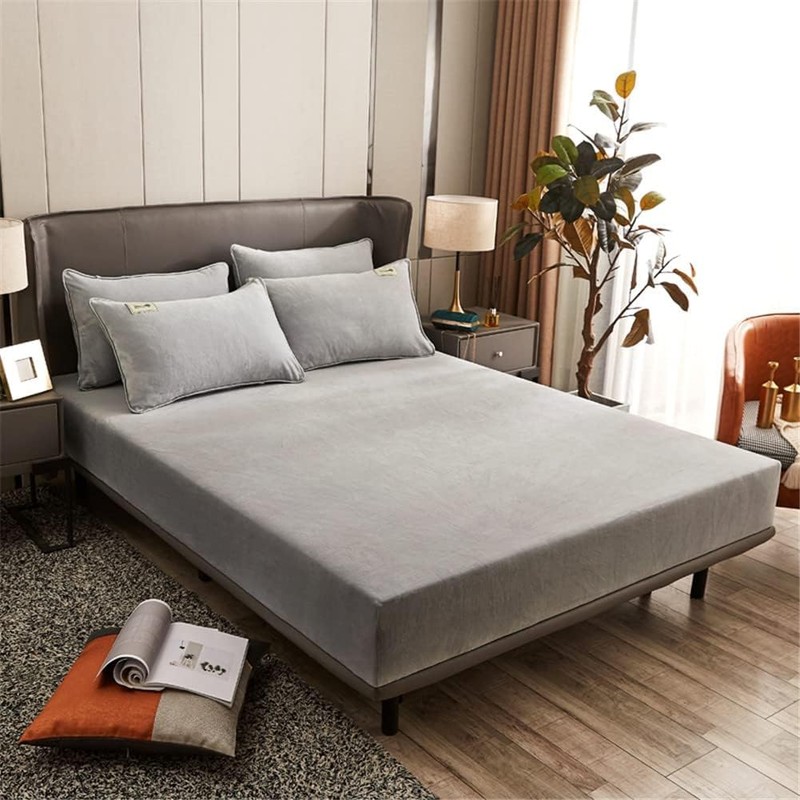 Velvet Fitted Sheet 140 x 200 cm Warm Winter Terry