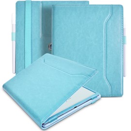 E NET-CASE Case for Onyx Boox GO 10.3" ePaper, New Upgraded Design 360 Degree Rotating Stand Cover with Pen Holder/Hand Strap & Auto Sleep/Wake (Sky Blue)