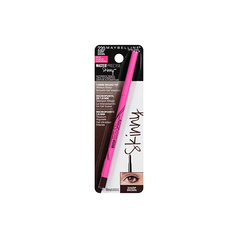 Maybelline ES Master Precise Skinny Sharp Delineador Retráctil, color Café