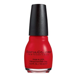 Sinful Colors Professional Nail Color Polish 2193 Bitten (Red Cream) 0.5 Fl Oz                                                                        