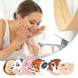 7 Pieces Animal Mask Sheet Face Mask Calming, Moisturizing, Brightening, Oil Control Face Masks Beauty Animal Membrane Funny