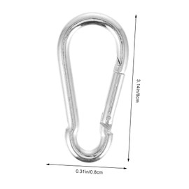 Mipcase 2 Pcs Heavy Duty Carabiner Hooks with Steel Bearing Buckles for Gym Equipment Resistance Bands and Functional Training Compact Lightweight Safe Connection
