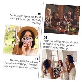 BIUDECO 5pairs Natural Cross False Eyelashes Volume Lashes for Daily and Special Occasions Handmade Chic Eye Makeup Tool for Parties Weddings and Photography