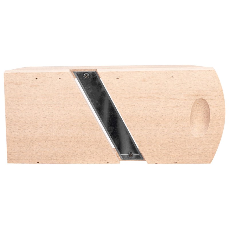 KADAX Gemüsehobel aus Holz, Krauthobel mit scharfen Edelstahlklingen, Gurkenhobel, traditioneller