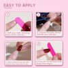 French Tip False Nails, Short Square Press on Nails with