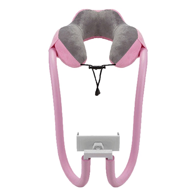Neck Pillow Phone Holder U Shaped Pillow with Lazy Phone