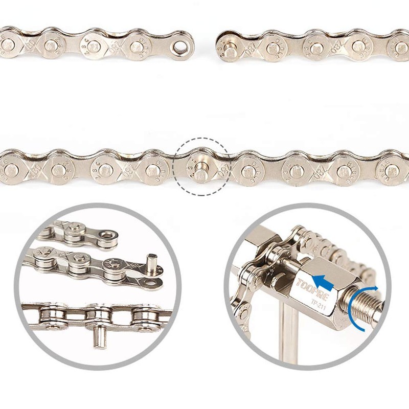 VOANZO Bicycle Chain, Full plating Silver Rust-proof Mountain Road Bike