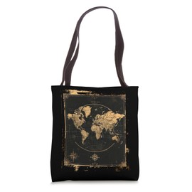 Vintage World Map Poster Tote Bag
