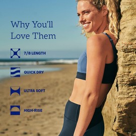 Fair Harbor The Bayview Legging –– Women's Athletic Legging –– Durable Quick Dry Fabric, UPF 50