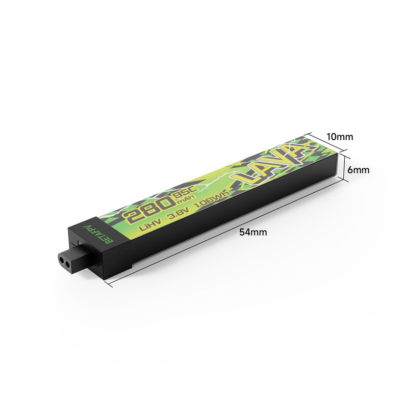 BETAFPV 5pcs Lava II 1S 280mAh LiHV Battery 3.8V 95C