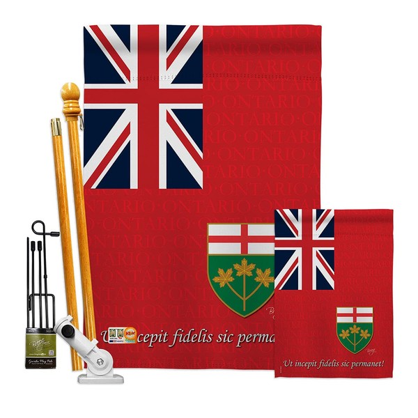 Canada Provinces Ontario Garden House Flags Kit Regional Canadian Territories