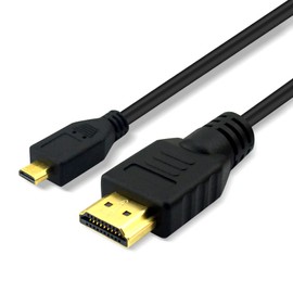 CBUS - Cable HDMI a Micro HDMI de 5 pies para GoPro Hero, Canon EOS M50 M5 M6 M100, Panasonic LUMIX ZS200 G85 GX850 FZ80 ZS70 LX10 GX85 FZ300 G7 GX8 GX9 ZS100, Sony 400 40a6300 RX0 a9, a7 III, a7R
