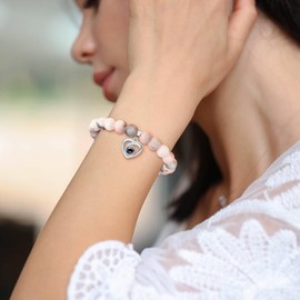 JoycuFF Gifts for Mom from Daughter Son, To My Mom Birthday Gifts Ideas 100 Languages I Love You Bracelet for Her Anniversary Christmas Mother's Day Present Jewelry for Women