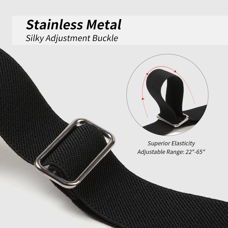 ITLXJR No Buckle Elastic Belt, Stretch Invisible Belt for Jeans,