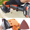 4 pieces multi-tool sanding plate, 80 mm, triangle sanding plate,