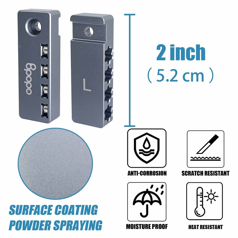 Aluminum Easy Access 1/4-Inch Hex Bits Magnetic Holders Fit for