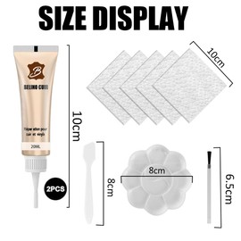 2025 Leather Repair Gel, Leather Repair Cream, Leather Repair Gel, 40 ml Liquid Leather Beige, Leather Repair Set, Liquid Leather Sofa Restorer, Leather Repair Kits for Car Seats, Sofas (Beige)